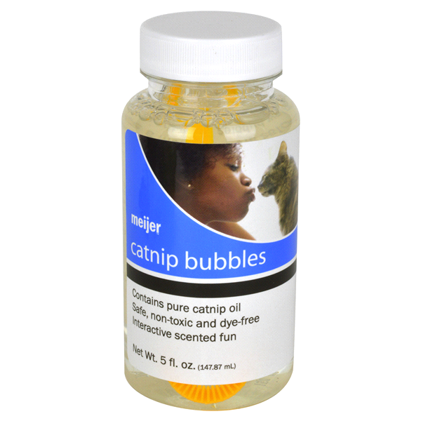 slide 1 of 2, Meijer Catnip Bubbles, 5 oz