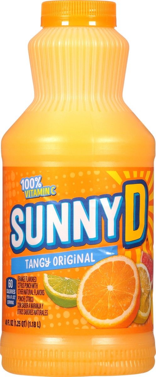 slide 3 of 12, Sunny D Sunnyd Tangy Original Orange Juice Drink, 40 Fl Oz Bottle, 40 fl oz