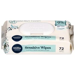 Millie Moon Sensitive Wipes 72 Each
