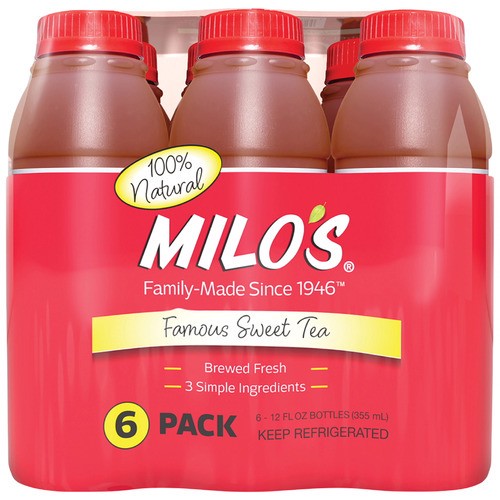 slide 1 of 1, Milo's® sweet tea- 6 ct; 12 fl oz, 1 ct