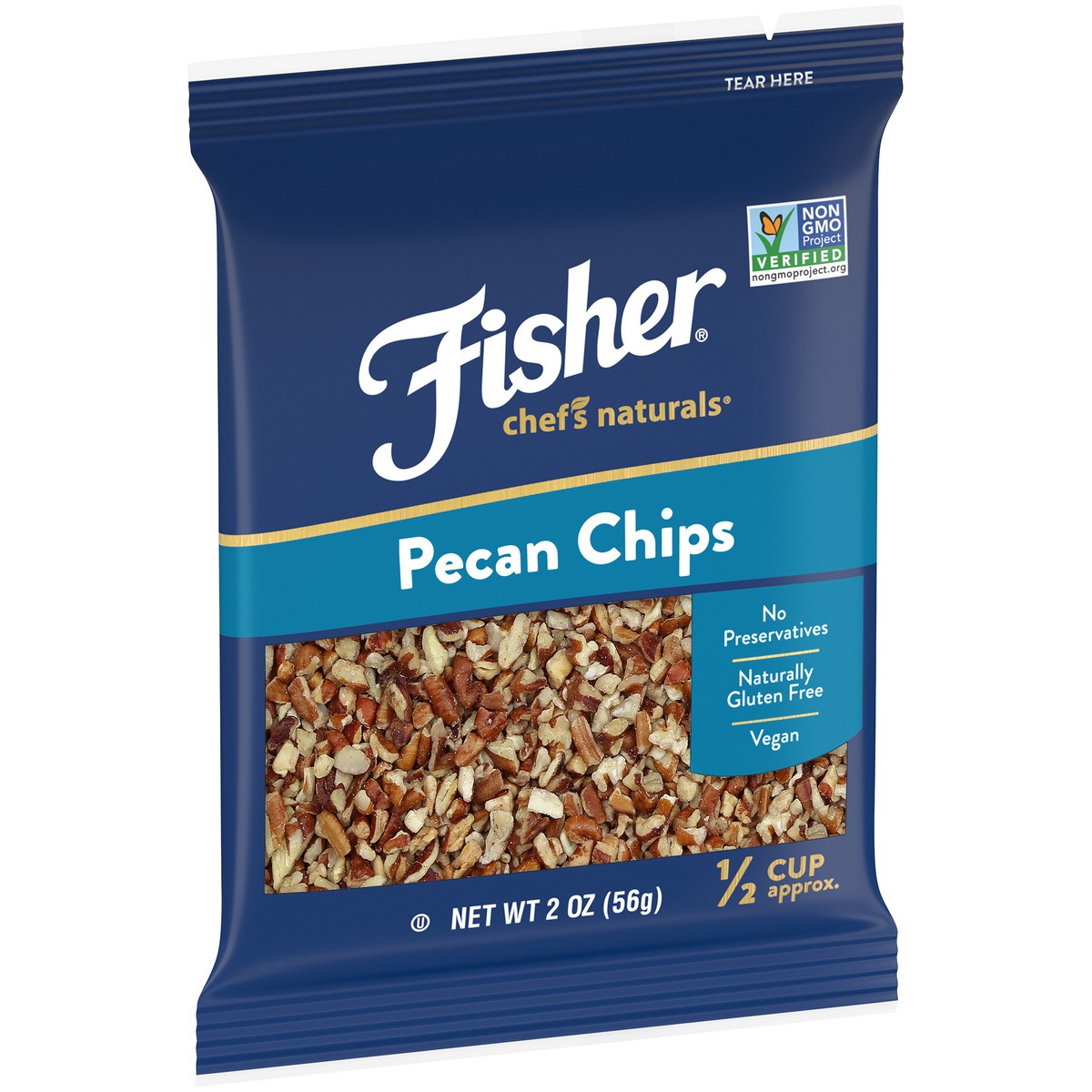 slide 2 of 9, Fisher Pecan Chips, 2 oz