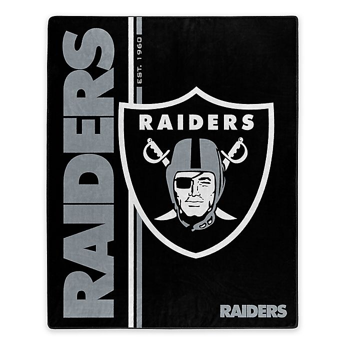 slide 1 of 1, NFL Las Vegas RaidersRoyal Plush Raschel Throw, 1 ct