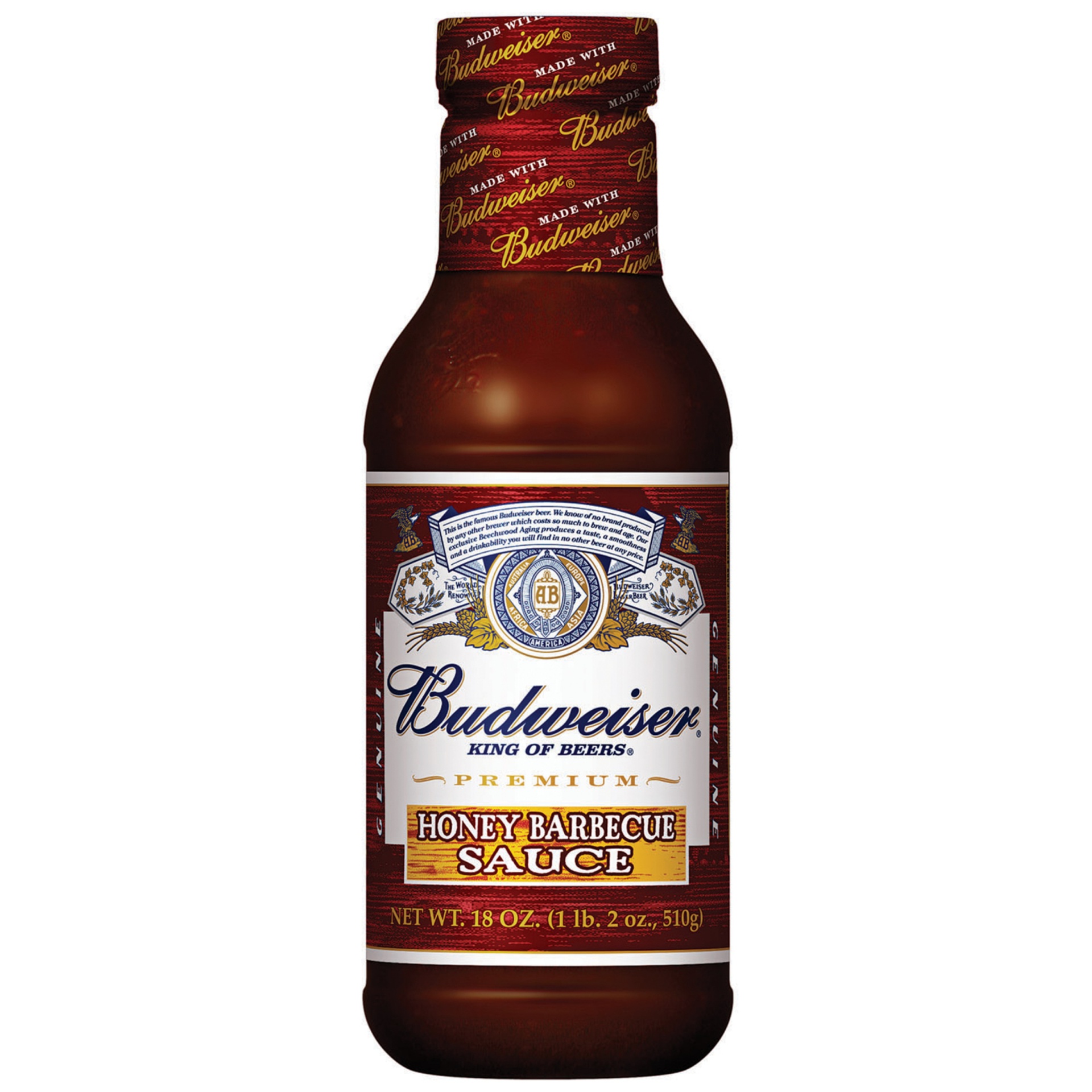 slide 1 of 1, Budweiser Barbecue Sauce 18 oz, 18 oz