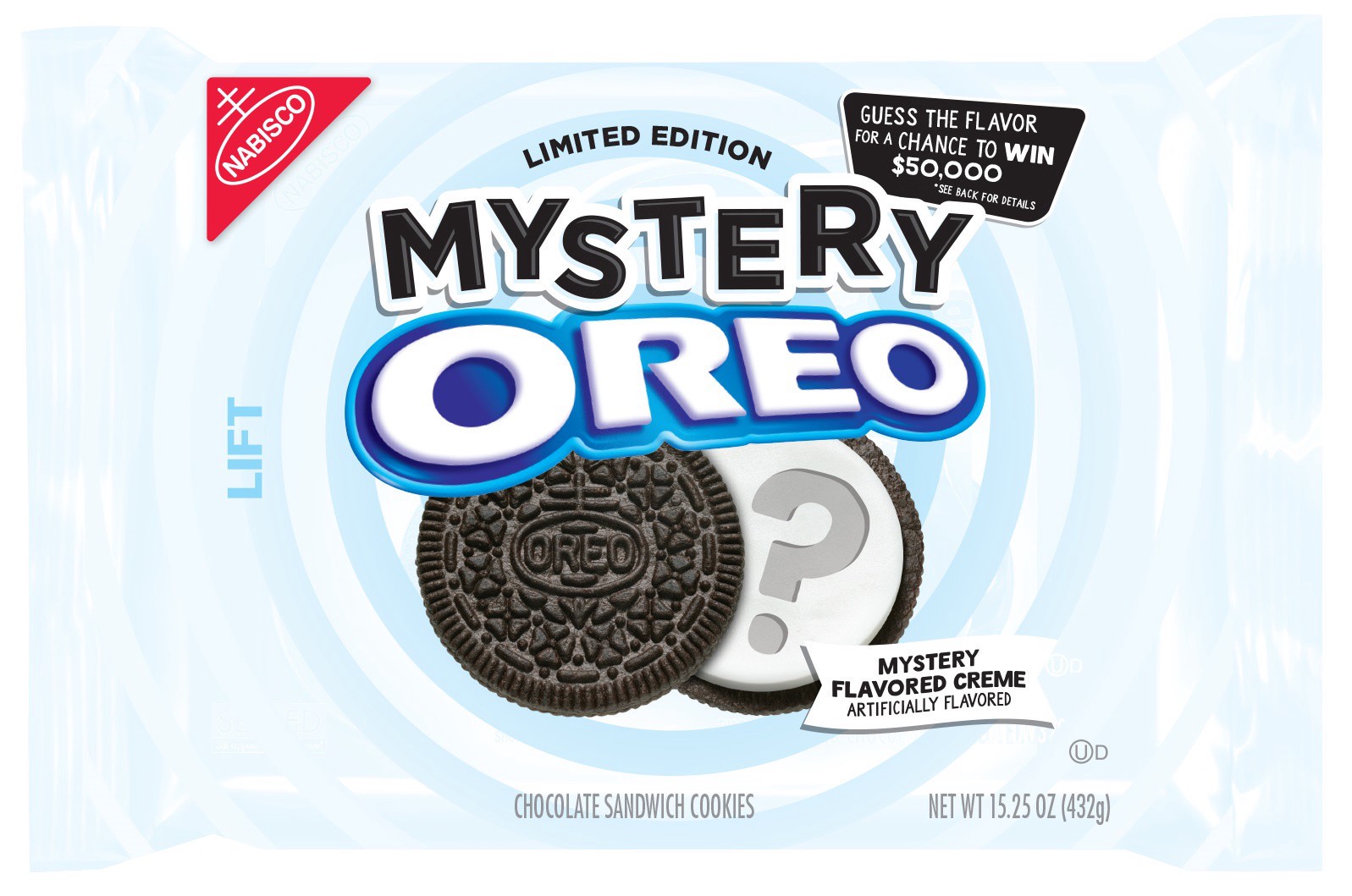 slide 1 of 1, 15.25Z Oreo Mystery Flavour, 0.99 lb