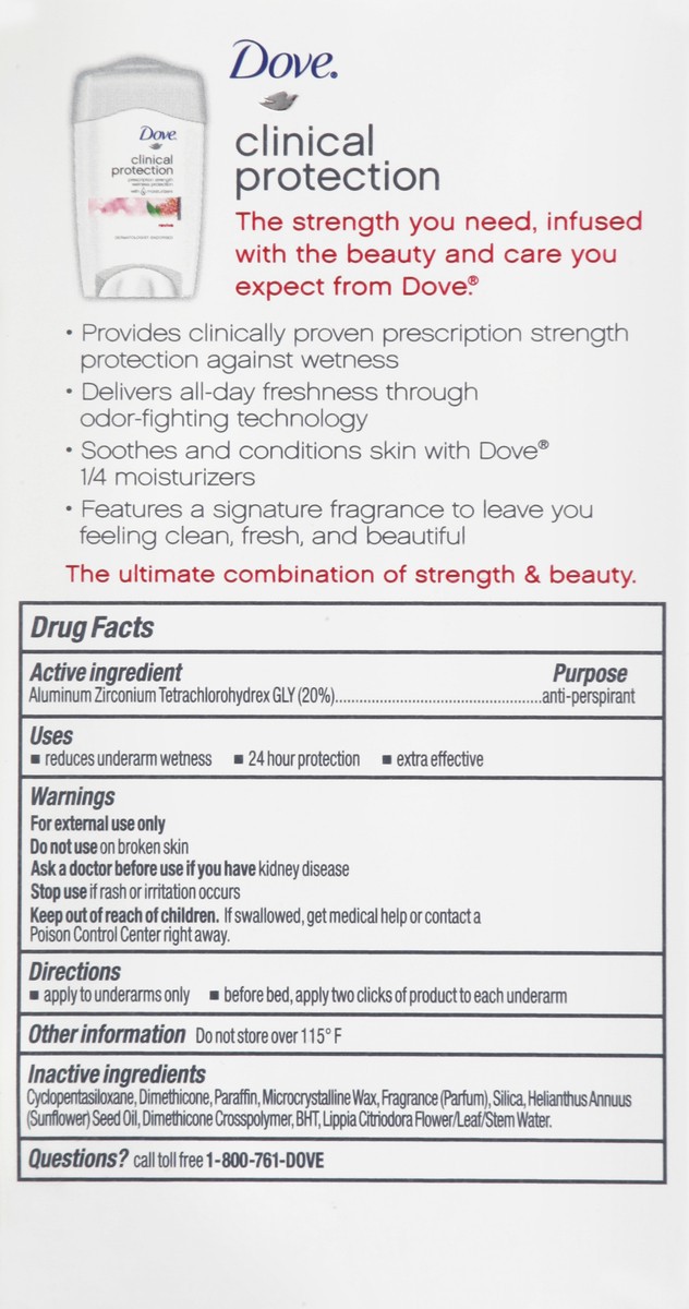 slide 2 of 5, Dove Clinical Protection Antiperspirant Deodorant Revive, 1.7 oz, 1.7 oz