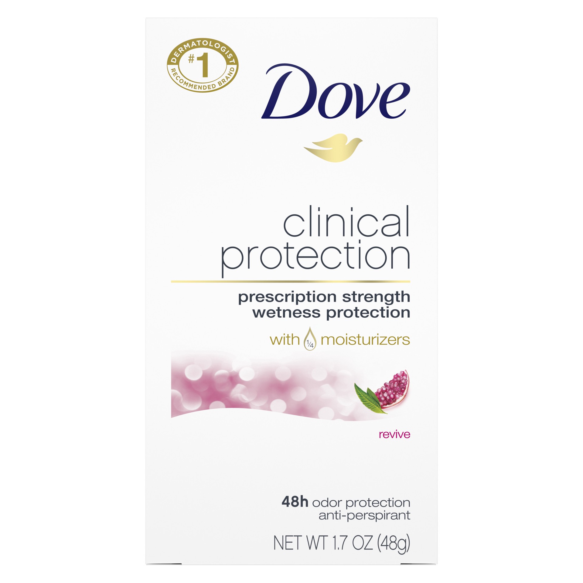 slide 1 of 5, Dove Clinical Protection Antiperspirant Deodorant Revive, 1.7 oz, 1.7 oz