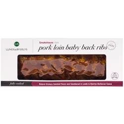 Lunds & Byerlys Smokehouse Style Pork Loin Baby Back Ribs 36 oz