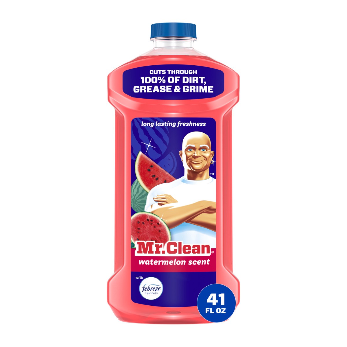 slide 1 of 9, Mr. Clean All Purpose Cleaner - Watermelon, 41 oz