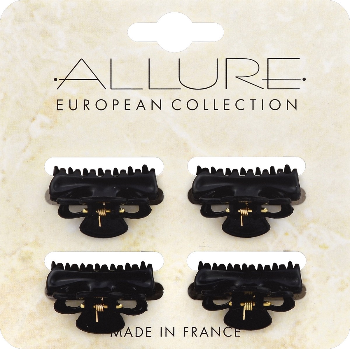 slide 2 of 2, Allure Mini Jaw Clips - Tortoise, 4 ct