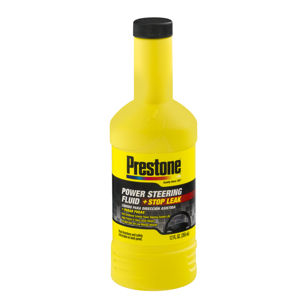 slide 1 of 2, Prestone Power Steering Fluid + Stop Leak, 12 fl oz