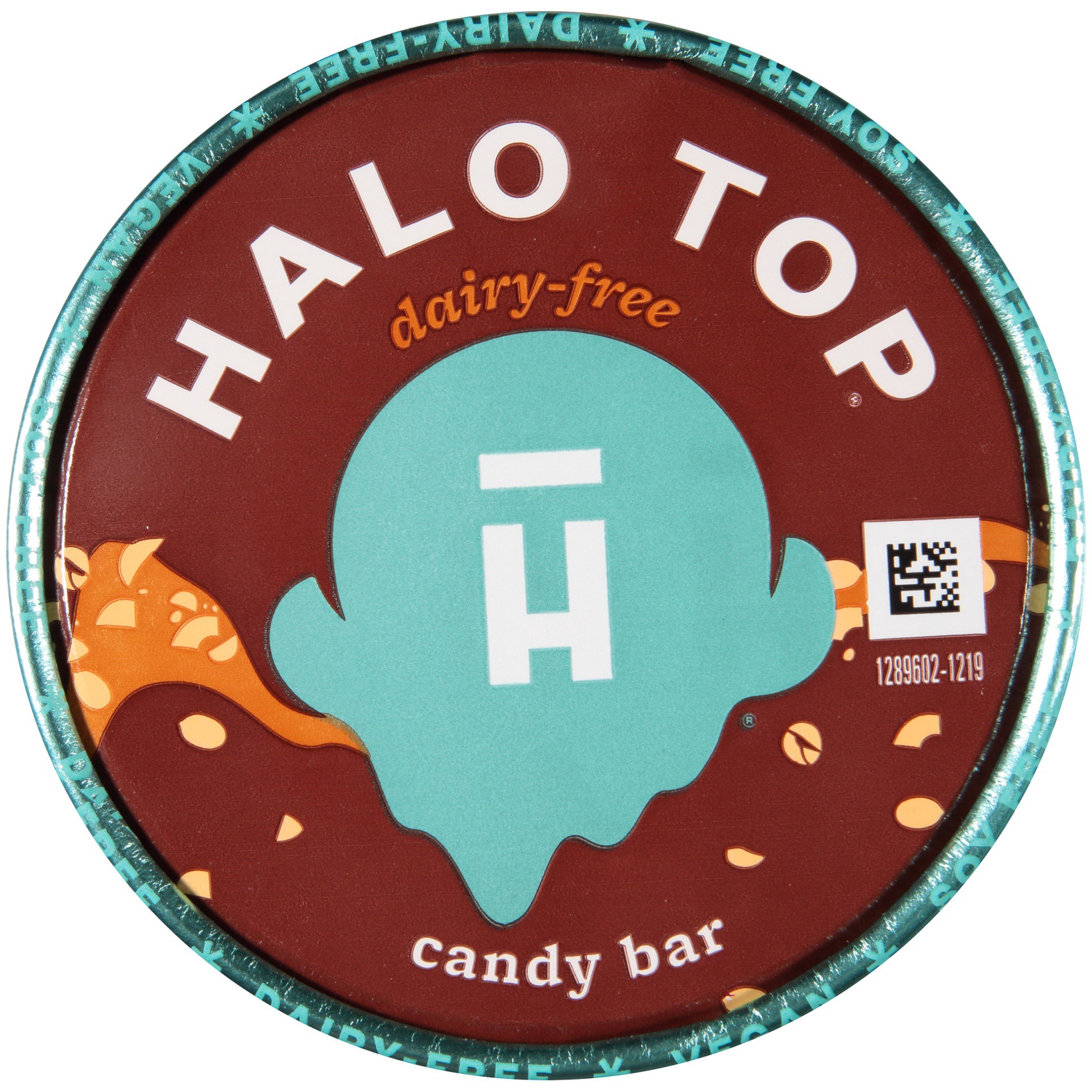 slide 2 of 7, Halo Top Creamery Non-Dairy Candy Bar Ice Cream, 1 pint