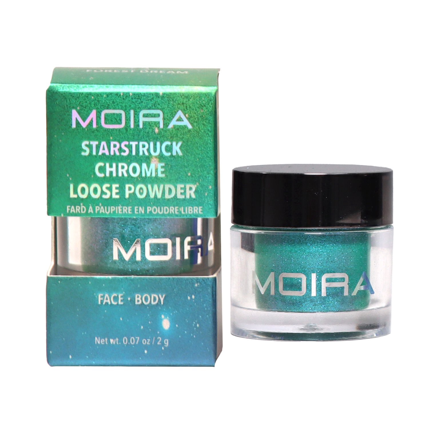 slide 1 of 1, Moira Starstruck Chrome Loose Powder - Forest Dream, 1 ct