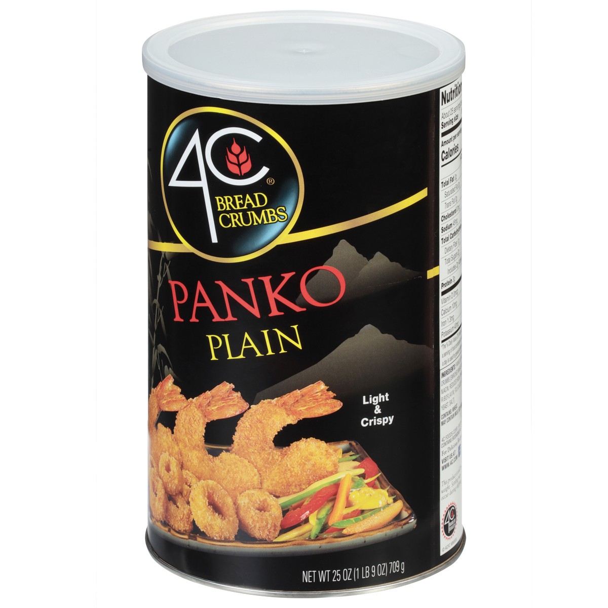 slide 2 of 9, 4C Bread Crumbs, Panko, Plain, 25 oz / 709 gram / 1.56 lbr