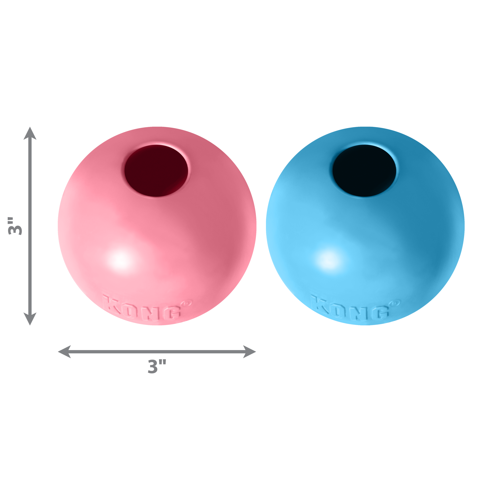 slide 2 of 4, KONG Puppy Ball w/Hole Md/Lg, MED