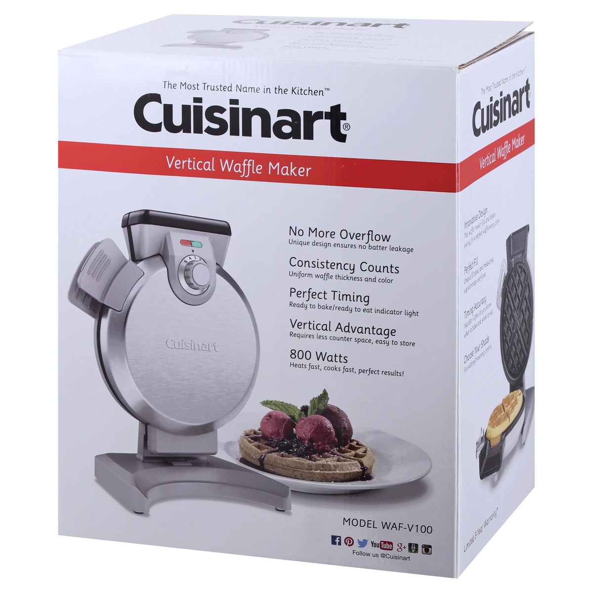 slide 2 of 11, Cuisinart Vertical Waffle Maker 1 ea, 1 ct