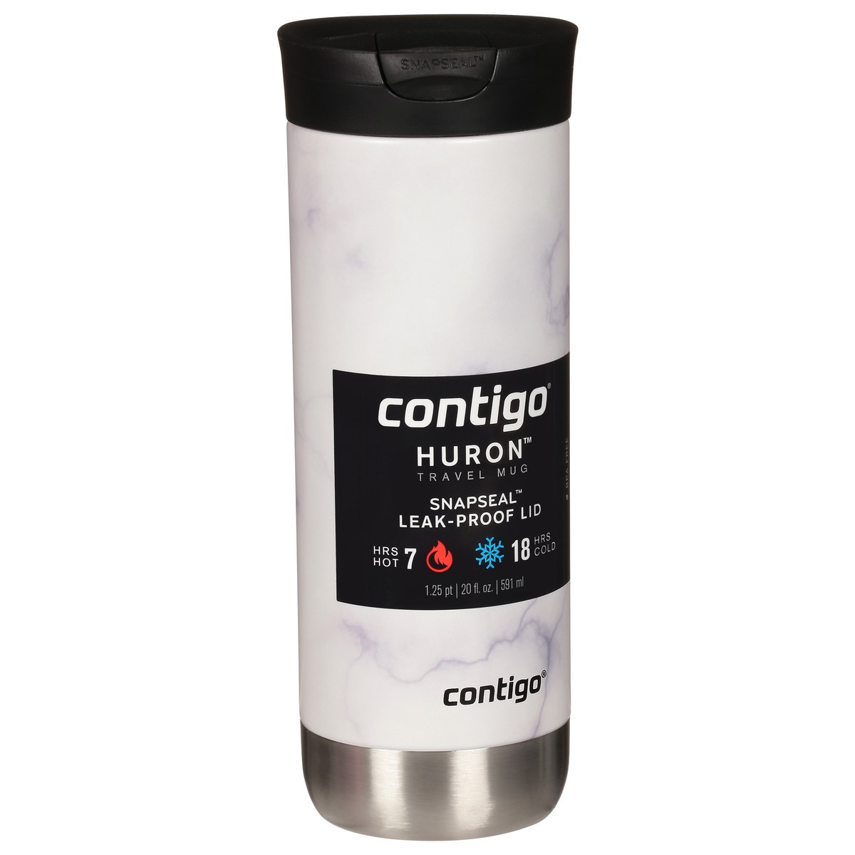 slide 6 of 12, Contigo Marble Byron Snapseal Stainless Steel Travel Mug, 20 Oz., 1 ct