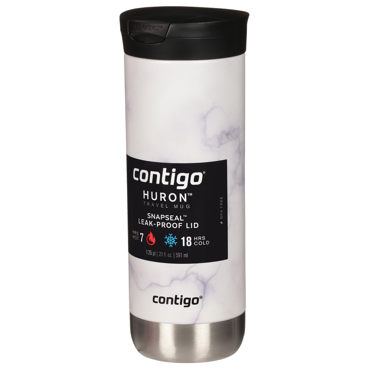 slide 7 of 12, Contigo Marble Byron Snapseal Stainless Steel Travel Mug, 20 Oz., 1 ct