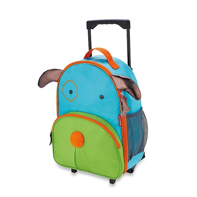 slide 1 of 4, Skip Hop SKIP*HOP Zoo Little Kid Rolling Luggage - Dog, 1 ct