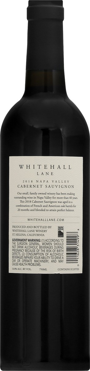 slide 5 of 9, Whitehall Lane Napa Valley Cabernet Sauvignon 750 ml, 750 ml