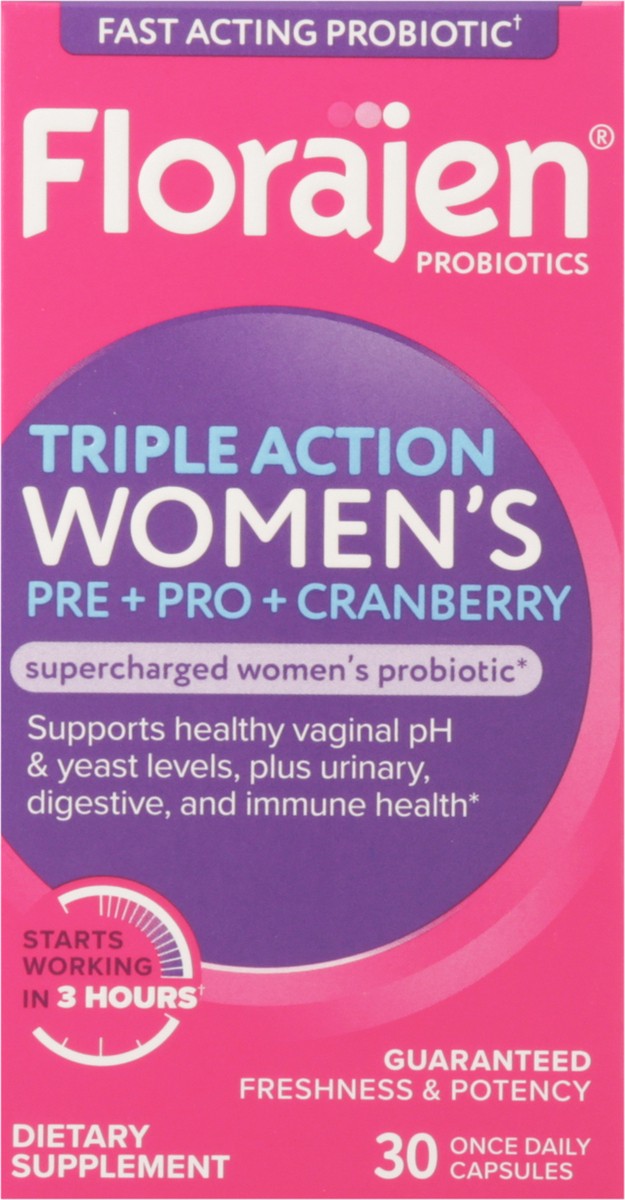 slide 6 of 12, Florajen Triple Action Vaginal Wellness Probiotic, 30 ct., 30 ct