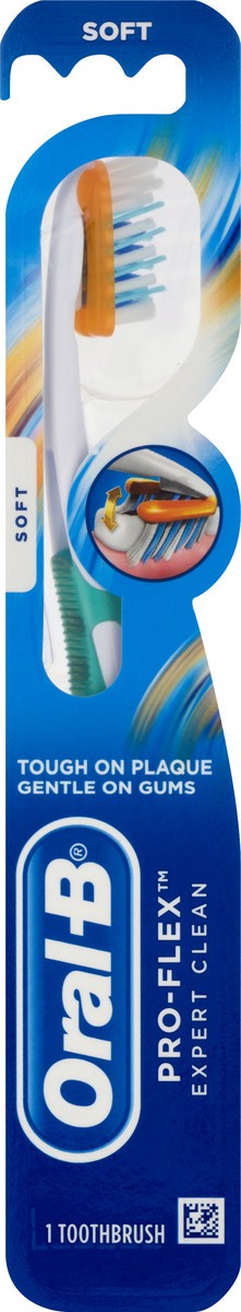 slide 7 of 10, Oral-B Pro-Flex Expert Clean Manual Toothbrush, Soft, 1 Count, 1 ct