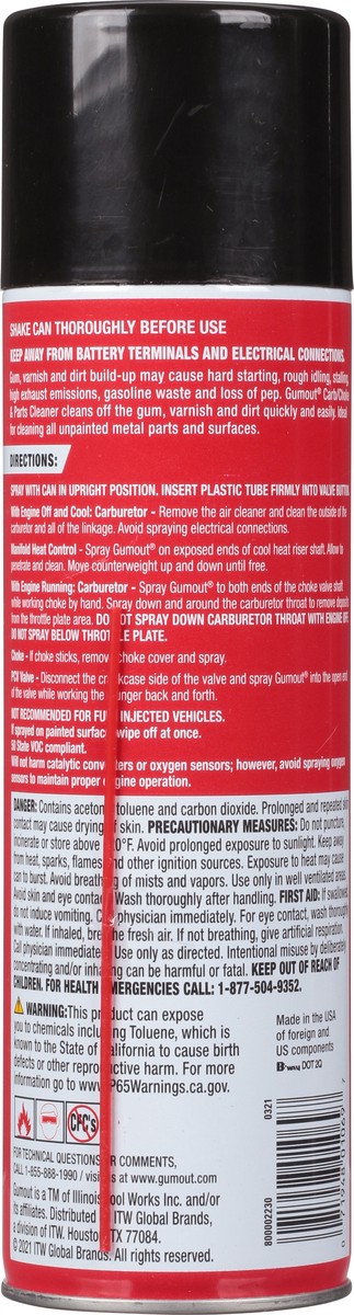 slide 6 of 10, Gumout Jet Spray Carb/Choke & Parts Cleaner 16 oz, 16 oz