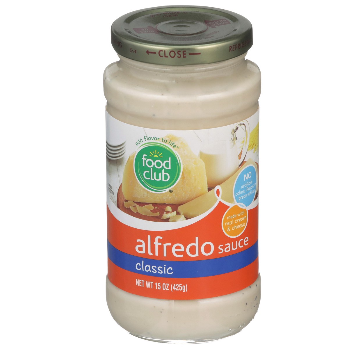 slide 2 of 9, Food Club Classic Alfredo Sauce, 15 oz