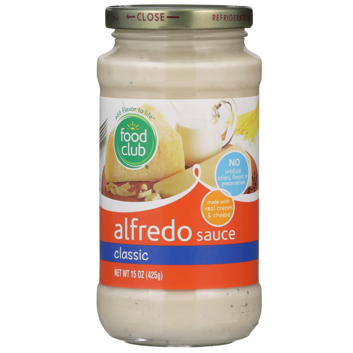 slide 8 of 9, Food Club Classic Alfredo Sauce, 15 oz