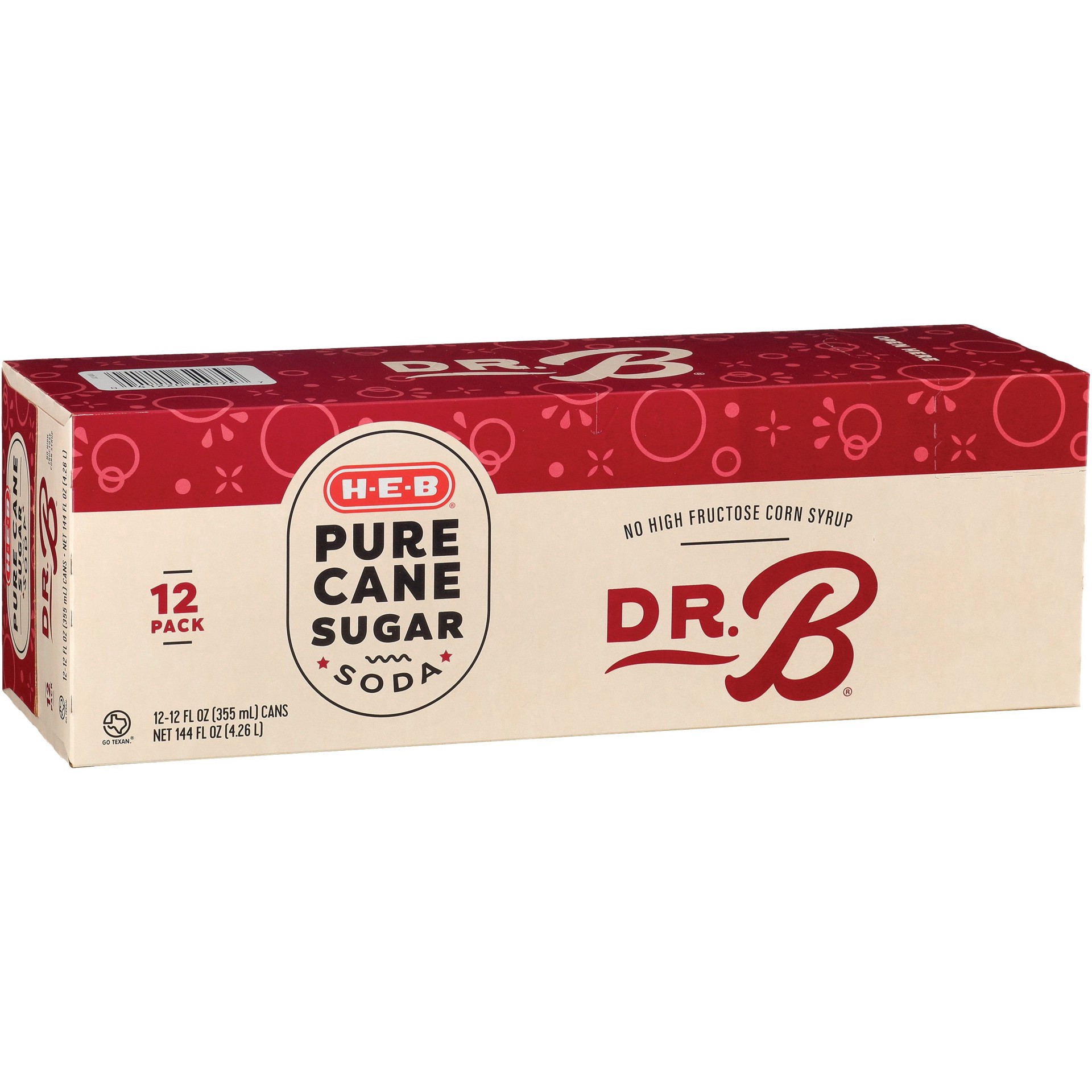 slide 1 of 1, H-E-B Dr. B Soda - 12 oz, 12 oz
