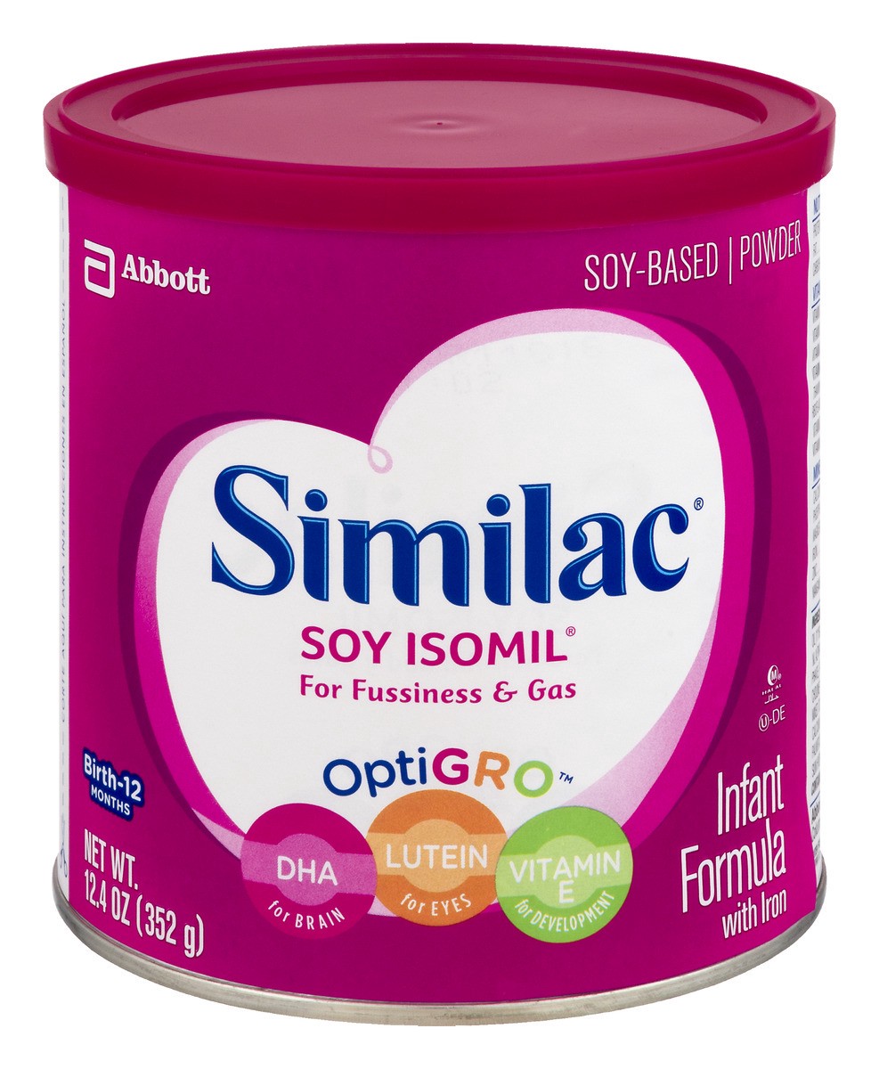 slide 1 of 8, Similac Soy Isomil Powder Infant formula - 12.4oz, 12.4 oz