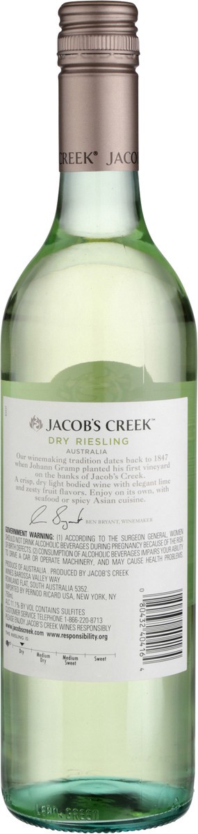slide 2 of 3, Jacob's Creek Jacobs Creek Classic Riesling 750mL Bottle, 750 ml