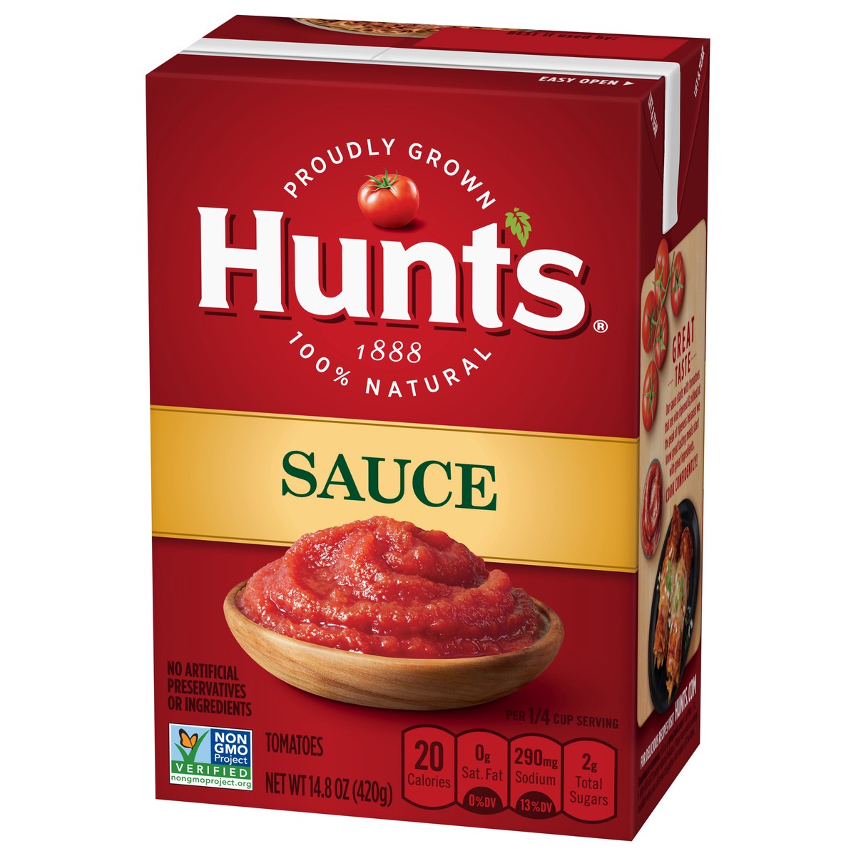 slide 6 of 9, Hunt's Tomato Sauce Carton, 14.8 oz, 14.8 oz