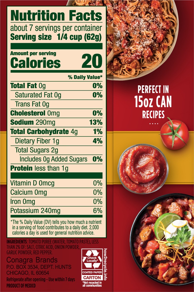 slide 3 of 9, Hunt's Tomato Sauce Carton, 14.8 oz, 14.8 oz