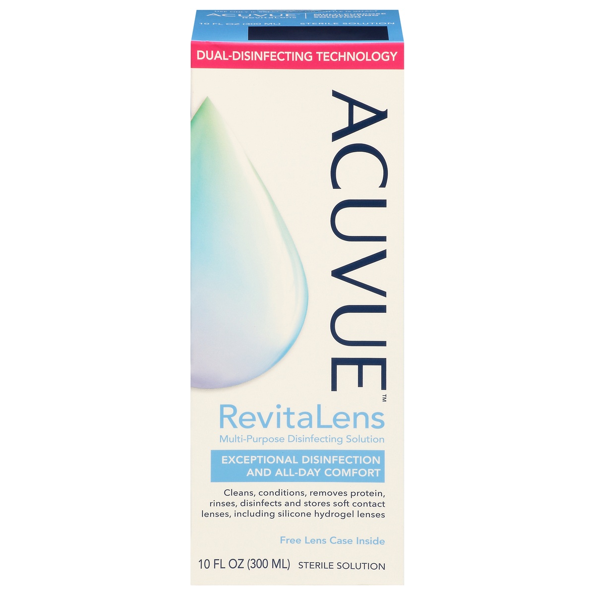 slide 1 of 1, Acuvue Revitalens Multipurpose Disinfecting Contact Lens Solution, 10 fl oz