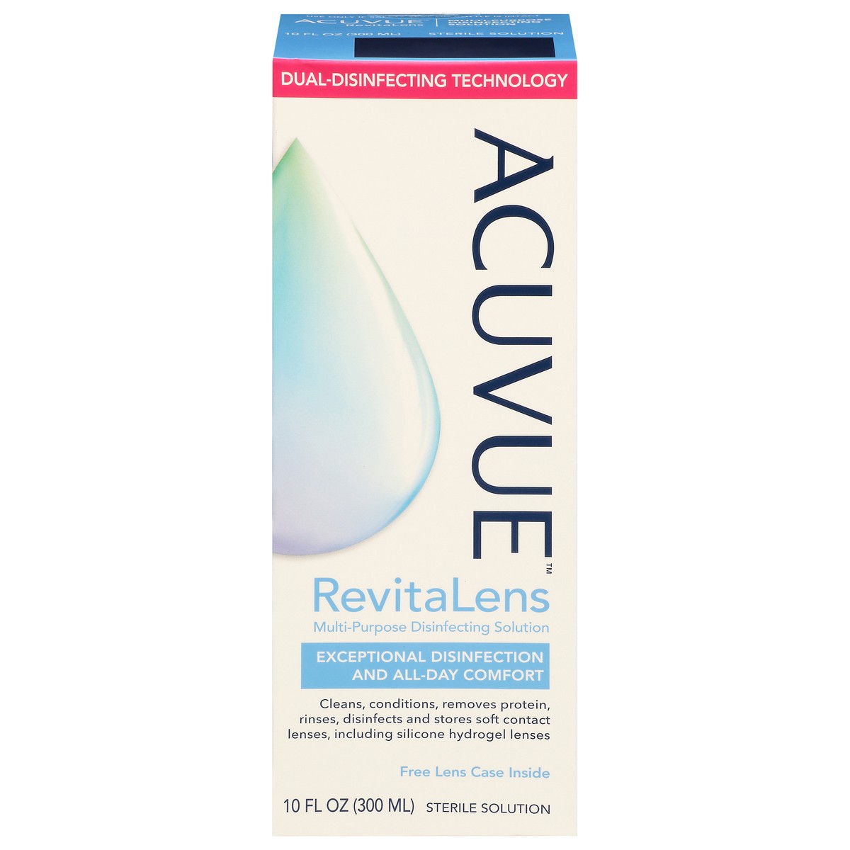 slide 2 of 11, Acuvue RevitaLens Multi-Purpose Disinfecting Solution, 10 fl oz