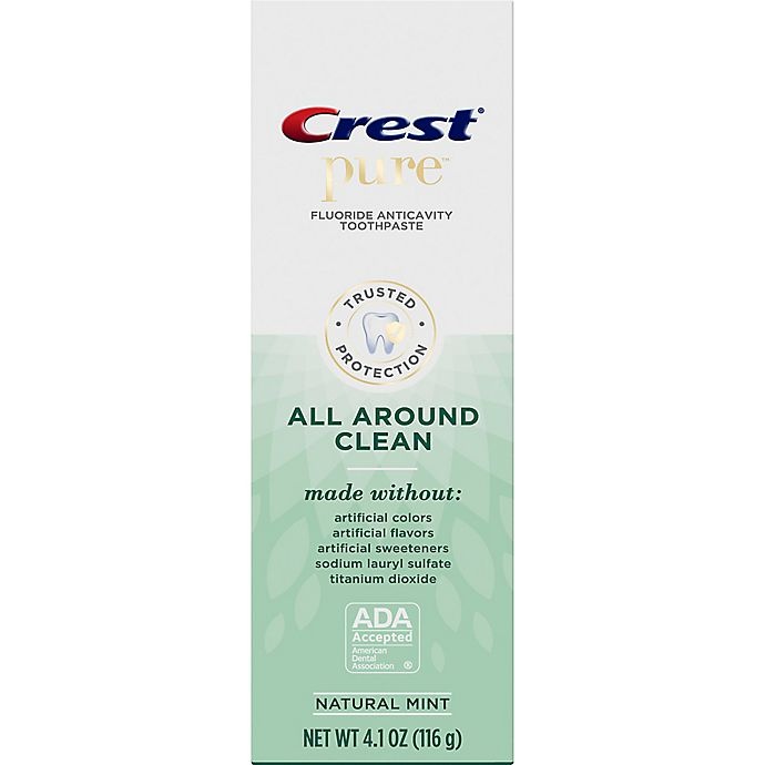slide 2 of 2, Crest Pure All Around Clean Toothpaste - Natural Mint, 4.1 oz