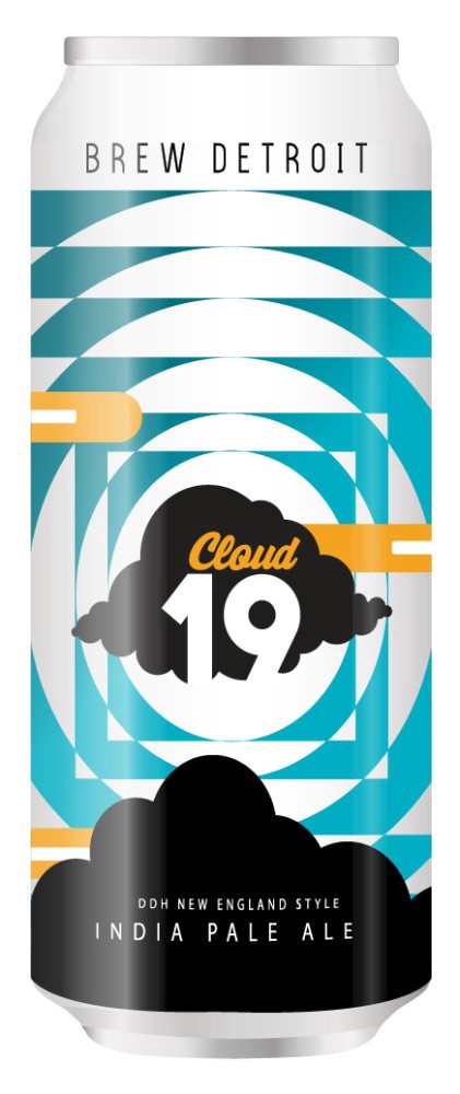 slide 2 of 2, Brew Detroit Cloud 19 4 Pack 16 Oz Cans, 4 ct; 16 oz