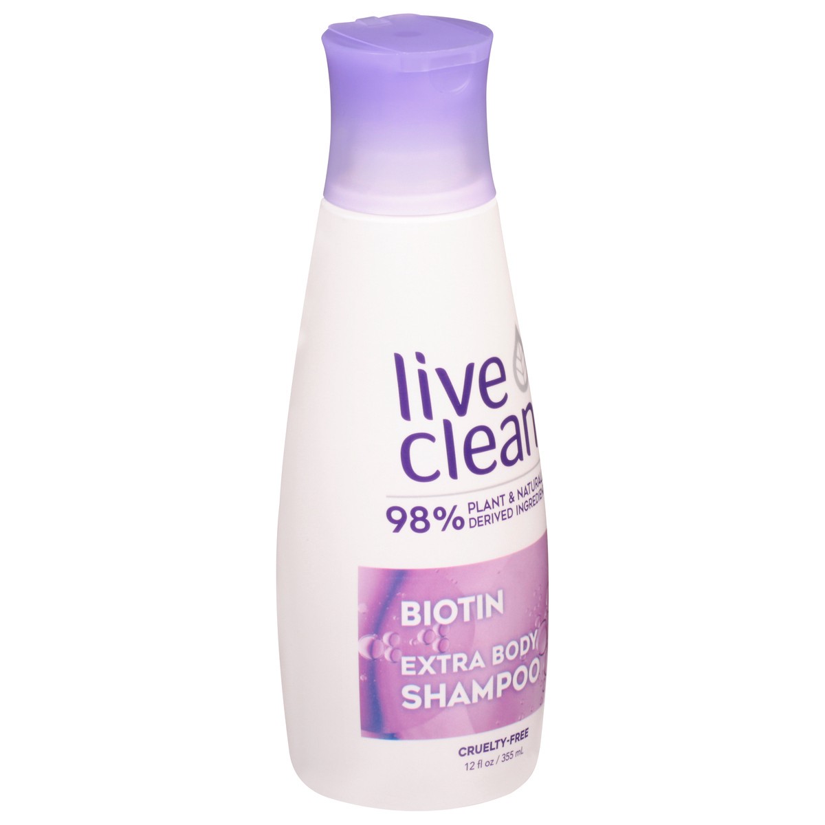 slide 2 of 12, Live Clean Biotin Extra Body Shampoo 12 fl oz, 12 fl oz