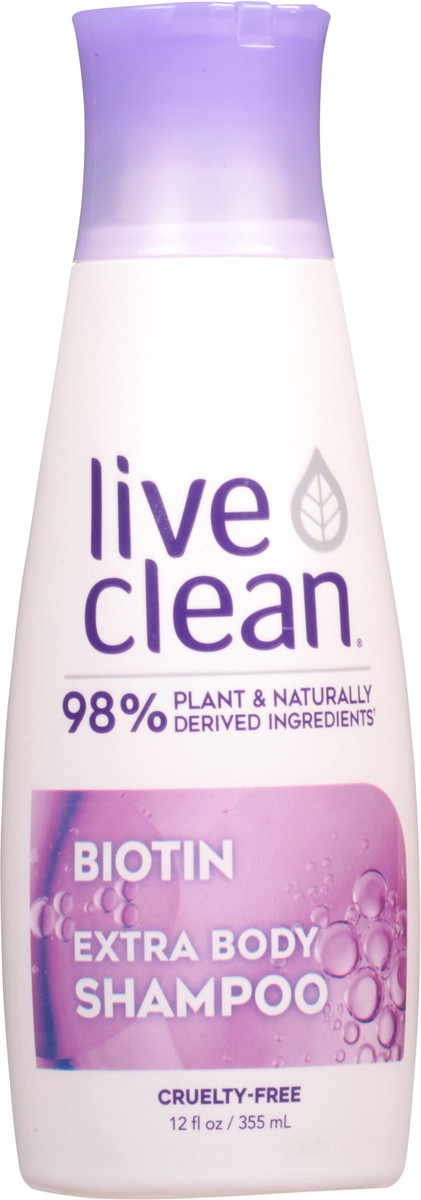 slide 11 of 12, Live Clean Biotin Extra Body Shampoo 12 fl oz, 12 fl oz