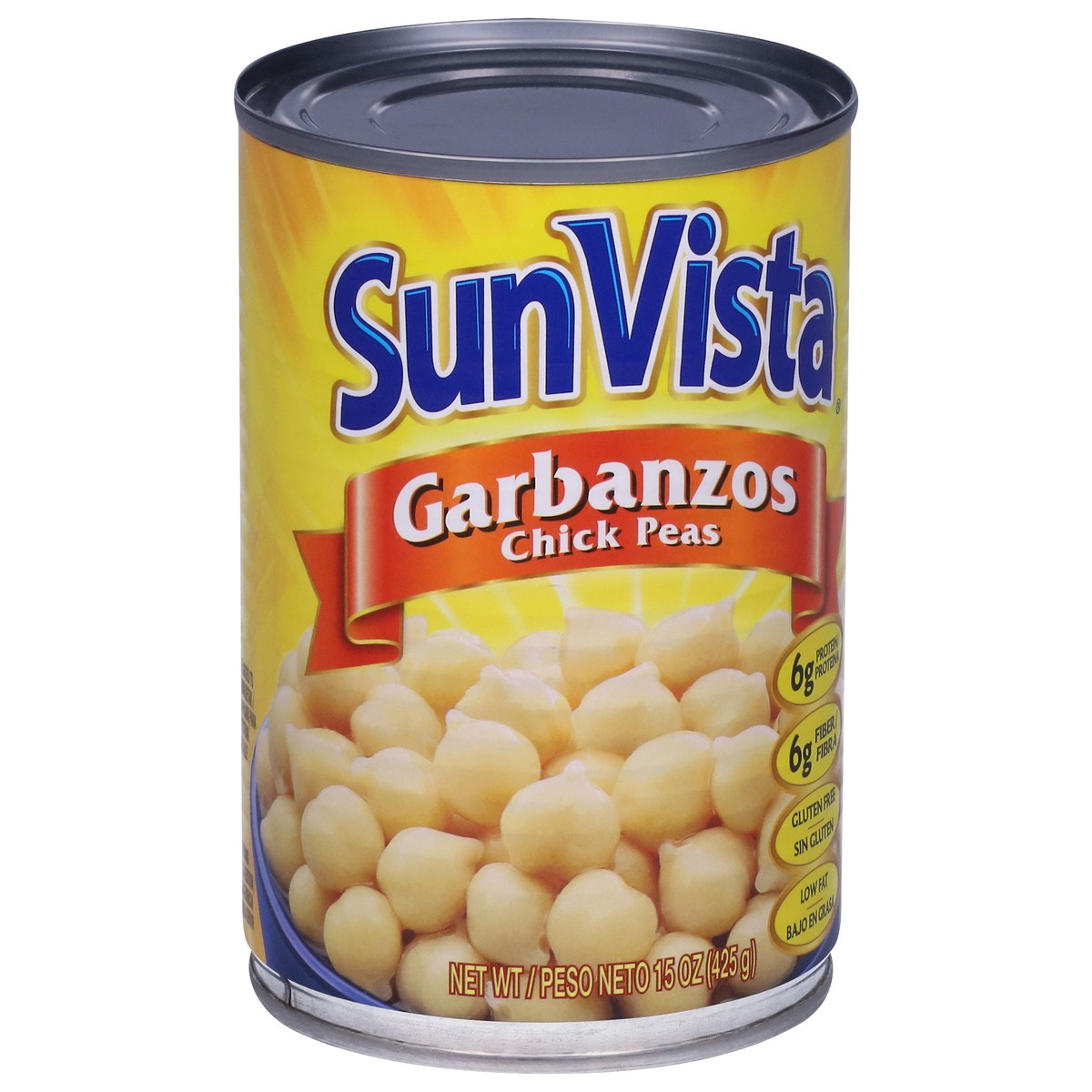 slide 8 of 9, SunVista Chick Peas 15 oz, 15 oz