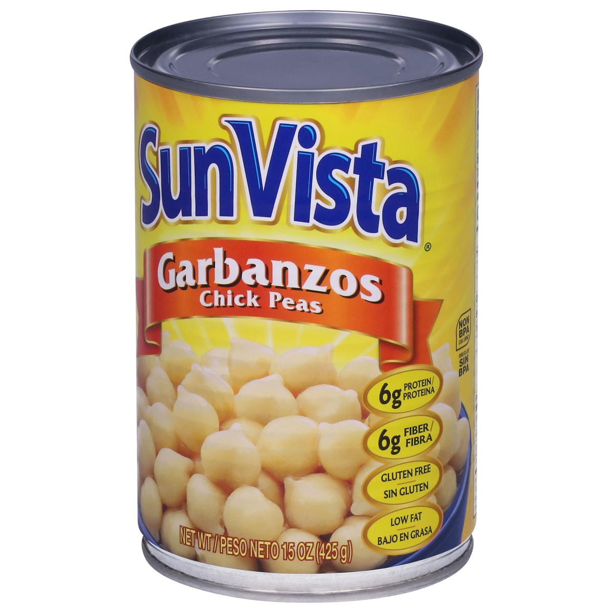 slide 7 of 9, SunVista Chick Peas 15 oz, 15 oz