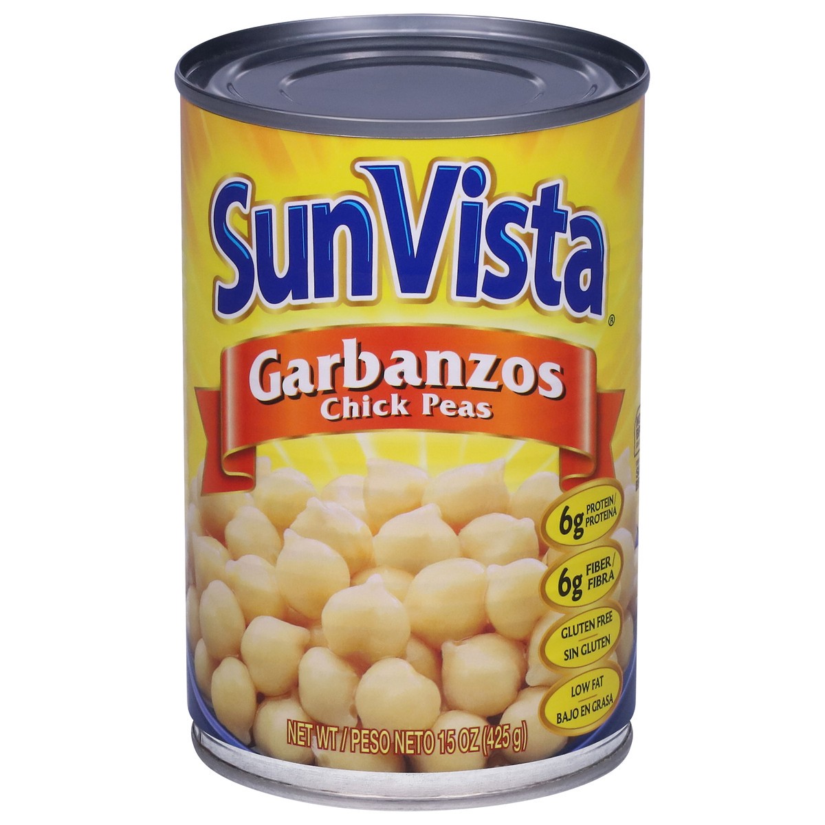 slide 1 of 9, SunVista Chick Peas 15 oz, 15 oz