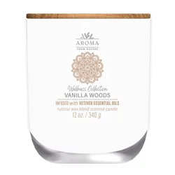 House of Velas Aroma From Nature Vanilla Woods Scented Candle