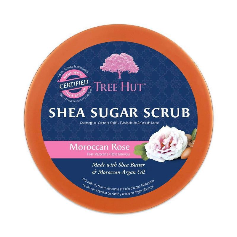 slide 3 of 6, Tree Hut Moroccan Rose Shea Sugar Body Scrub - 18oz, 18 oz