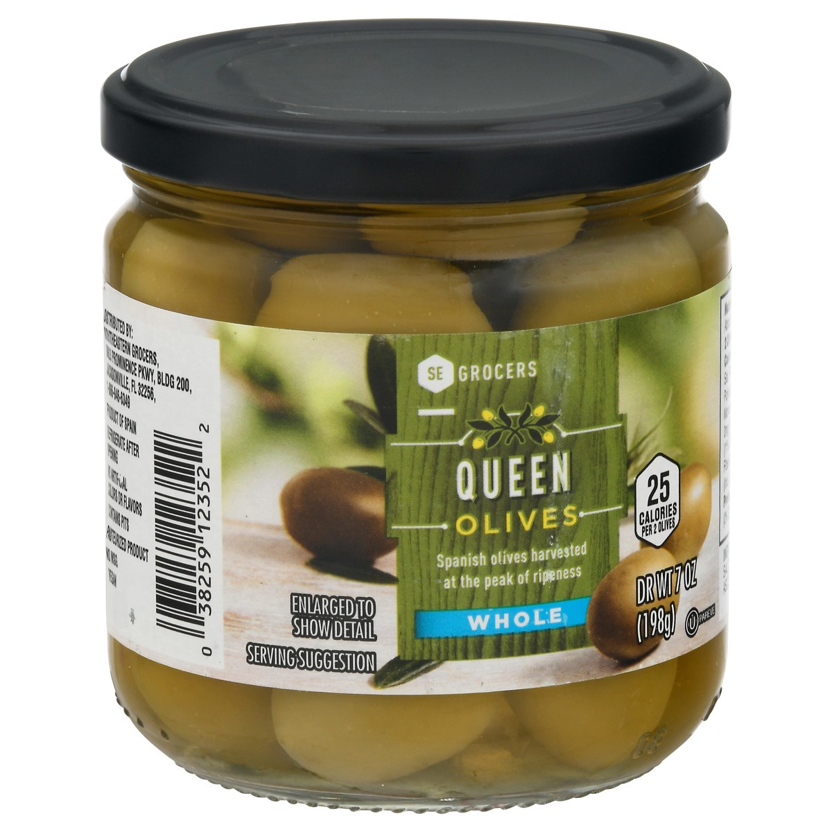 slide 5 of 11, SE Grocers Plain Queen Olives, 7 oz