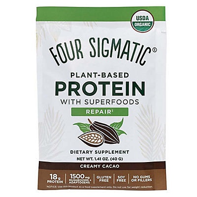 slide 1 of 1, Four Sigmatic Creamy Cacao Plant Protein Packet, 1.41 oz