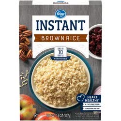 Kroger Microwavable Brown Rice