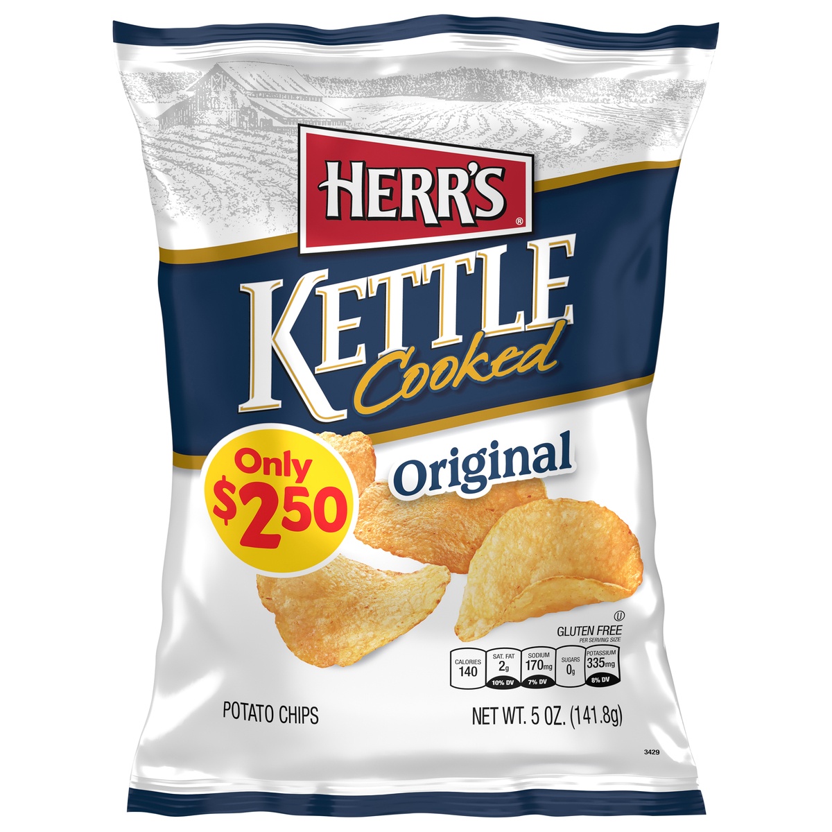 slide 1 of 1, Herr's Original Kettle Chips, 5 oz