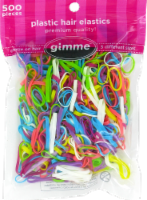 slide 1 of 1, Gimme Plastic Hair Elastics, 500 ct