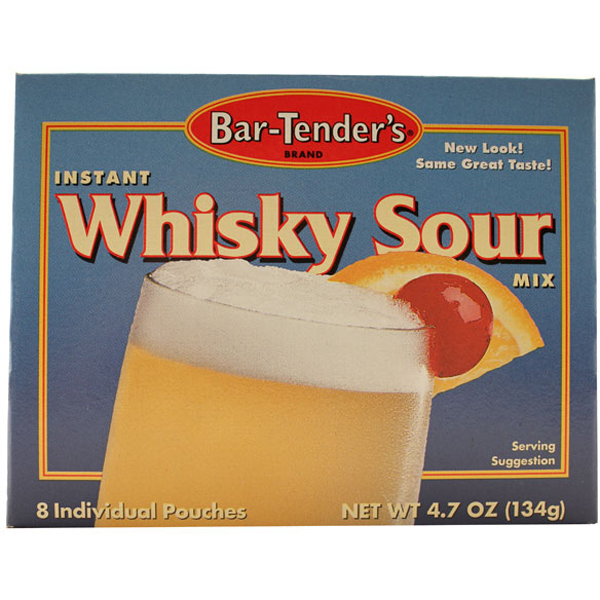 slide 1 of 4, Bar-Tender's Instant Mix, Whisky Sour, 8 ct